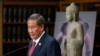 FILE - Cambodian ambassador to the United States Keo Chhea speaks during a news conference in New York, Aug. 8, 2022. 