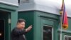 Pemimpin Korea Utara Kim Jong Un melambaikan tangannya saat akan menaiki keretanya meninggalkan Artyom, di dekat Vladivostok, Rusia, pada 17 September 2023. (Foto: Government of Primorsky Krai Region via AP)