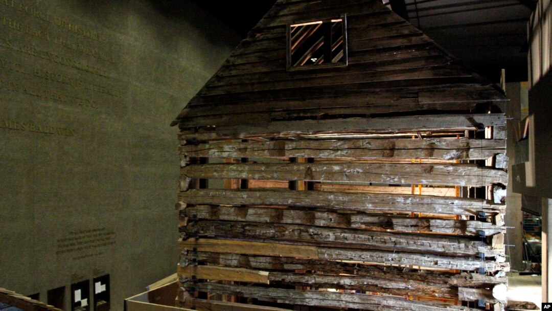 Smithsonian African American Museum: In this photo taken July 18, 2016, a slave cabin from Poolesville, Md., is on display in the Smithsonian National Museum of African American History and Culture in Washington, as seen during a media preview tour. The m