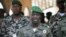 Mali's junta leader Captain Amadou Sanogo speaks during a new news conference at his headquarters in Kati, April 3, 2012.
