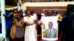 Mnangagwa Supporters Dancing At National Sports Stadium