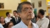 El escritor Sergio Ramírez en los funerales del poeta Ernesto Cardenal en Managua, Nicaraua, el 3 de marzo de 2020. Foto Houston Castillo, VOA.