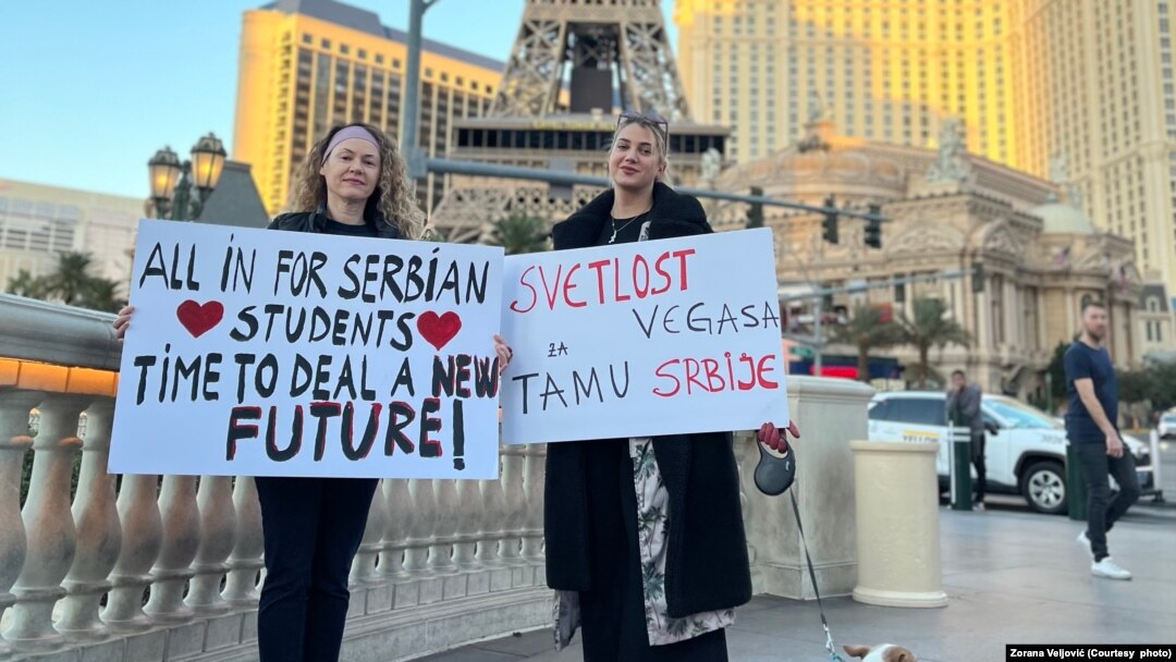 Protest podrške studentima u Las Vegasu