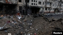 ယူကရိန်းမြို့တော် Kyiv မှာ ရုရှားဒုံးကျည်ပစ်ခတ်ခံရပြီး မြင်ကွင်း (ဒီဇင်ဘာ ၁၃၊ ၂၀၂၃)