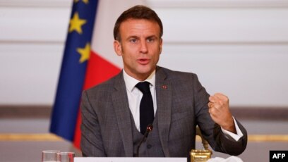 Macron Calls on Israel to Protect Civilians Amid Hamas War
