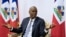 Le président haïtien Jovenel Moise parle lors d'une interview avec Reuters au Palais national de Port-au-Prince, en Haïti, le 11 janvier 2020.