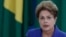 Brazil’s President Dilma Rousseff, speaks during ceremony to introduce an anti-corruption package to Congress in the wake of mass protests calling for an end to graft and her impeachment, at the Planalto Presidential Palace in Brasilia, March 18, 2015.