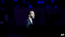 El presidente de El Salvador, Nayib Bukele durante una ceremonia en San Salvador el 23 de junio de 2023.