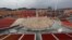 The Pyeongchang Olympic Stadium is under construction in Pyeongchang, South Korea, Nov. 25, 2017. 