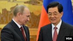 普京星期二在北京與胡錦濤會面