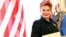 FILE - Georgette Mosbacher is seen after receiving her credentials as new United States ambassador to Poland in Warsaw, Sept. 6, 2018. 