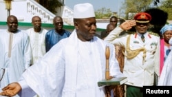 L'ex-président de la Gambie, Yahya Jammeh, à Banjul, Gambie, 13 janvier 2017. 