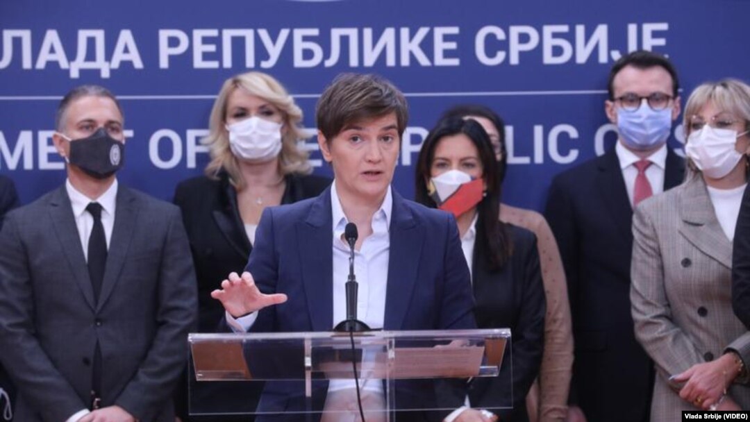 Premijerka Ana Brnabić na predstavljanju rezultata godinu dana rada Vlade Srbije (izvor: srbija.gov.rs)