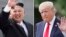 မြောက်ကိုရီးယားခေါင်းဆောင် Kim Jong Un နဲ့ အမေရိကန်သမ္မတ Donald Trump ။ 