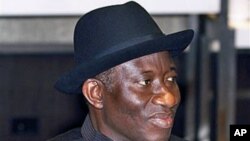 Nigeria President Goodluck Jonathan attends the Commonwealth Heads of Government Meeting in Perth, Australia, October 30, 2011.