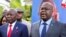 FILE - Felix Tshisekedi (R), leader of Congolese main opposition, the Union for Democracy and Social Progress (UDPS) party, flanked by Vital Kamerhe, leader of the UNC party, addresses a news conference in Nairobi, Kenya, Nov. 23, 2018.
