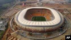 Soccer City Stadium in Johannesburg, South Africa. The biggest stadium in Africa