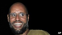 Saif al-Islam, the son of Libyan leader Moammar Gadhafi, August 23, 2011. (file photo)