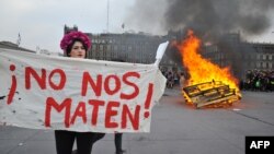 Las mujeres mexicanas expresaron un fuerte mensaje contra los feminicidios y la violencia de género el 8 de marzo de 2020.