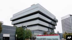 Purdue Pharma headquarters stands in Stamford, Connecticut, Oct. 21, 2020. 