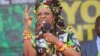 FILE - Zimbabwe's first lady, Grace Mugabe, addresses party supporters at a ZANU PF Rally in Chinhoyi in this July 29, 2017 