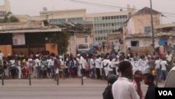 Uma manifestação em Margoso Luanda