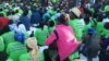 MDC supporters captured at its Binga election manifesto launch Saturday.