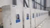 Specialist freezers await distribution of the coronavirus disease (COVID-19) vaccines to the NHS from a secure location in Britain this undated handout obtained Dec. 5, 2020. (Public Health England/Handout via Reuters) 