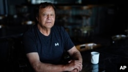 Churchill Mayor Mike Spence, a member of the Cree First Nation, poses for a portrait, Aug. 5, 2024, at the Seaport Hotel in Churchill, Manitoba.