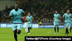 Vincent Aboubakar de Porto a marqué un doublé contre Monaco dans un macth de la Ligue des champions, 26 septembre 2017. (Twitter/@FCPorto)