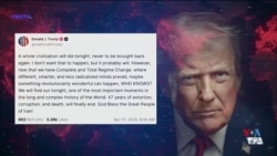 پرزیدنت ترامپ  گفت که با دریافت پاسخ منفی از سوی جمهوری اسلامی، تمدنشان می‌میرد و هرگز احیا نمی‌شود