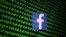 The Facebook logo and binary cyber codes are seen in this illustration taken Nov. 26, 2019. 
