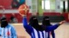 Yemeni women with disabilities take part in a local wheelchair basketball championship in Yemen's capital, Sanaa, Dec. 9, 2019.