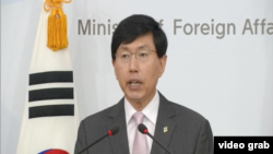 韩国外交部发言人赵俊赫(资料照片)