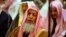 FILE - Saudi Arabia Grand Mufti, Sheikh Abdul Aziz Al-Asheikh, prays during a funeral at the Grand Mosque in Riyadh, Feb. 2008. 