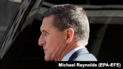 U.S. -- Gen. Michael Flynn, former national security adviser to US President Donald Trump, arrives at Federal Court in Washington, December 1, 2017