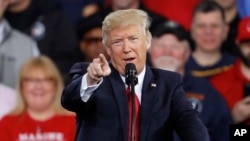 President Donald Trump speaks at the American Center for Mobility in Ypsilanti Township, Michigan, March 15, 2017.