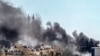 Gambar yang diambil dari Khan Yunis di Jalur Gaza selatan menunjukkan kepulan asap tebal selama pertempuran yang berlangsung di lingkungan Sultan di Rafah barat laut pada tanggal 18 Juni 2024 di tengah konflik antara Israel dan Hamas.