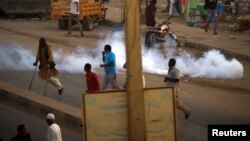 Manifestations antigouvernementales dans la banlieue de Khartoum, au Soudan, le 15 janvier 2019.