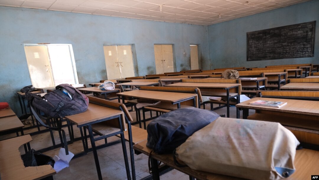 Icyumba abanyeshuli bafashwe bunyago bigiragamo mu ntara ya katsina muri Nijeriya