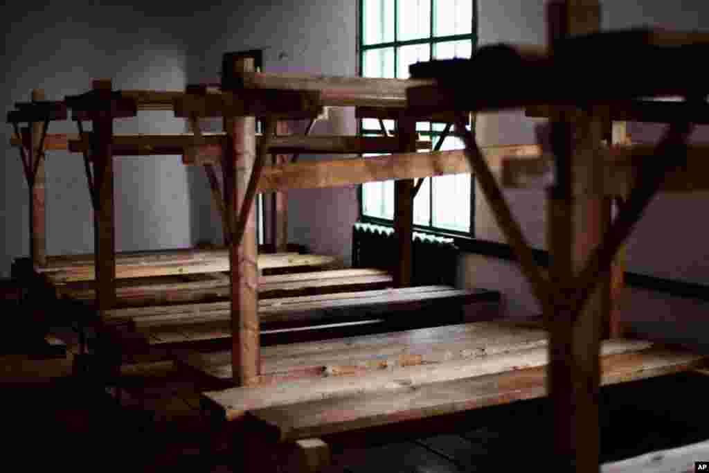 Bunk beds for prisoners at Perm-36. (Yuli Weeks/VOA)