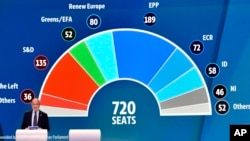 Prvi preliminarni rezultati izbora za Evropski parlament u Briselu, 9. juna 2024.