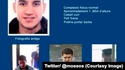 La photo de Younès Abouyaaqoub, le suspect en fuite des deux attentats en Catalogne, publiée sur le compte Twitter des Mossos d'Esquadra, la police catalane, 21 août 2017. (Twitter/ @mossos)