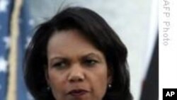 خانم ڕایس له‌سه‌ر به‌رنامه‌ ناوه‌کیـیه‌ی ئێران ده‌دوێت