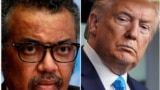 U.S. President Donald Trump and Director-General of the World Health Organization Tedros Adhanom