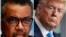 U.S. President Donald Trump and Director-General of the World Health Organization Tedros Adhanom
