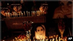 2010年12月27号，支持者纪念巴基斯坦前总理贝.布托被暗杀三周年(资料照)