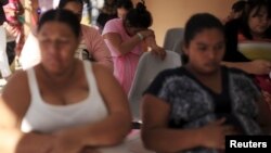 Pregnant women wait to be attended at the Women National Hospital in San Salvador, El Salvador, Jan. 29, 2016. 