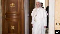 Le pape François au Vatican le 17 décembre 2016. 