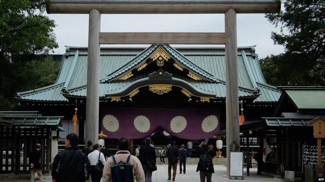 Kuil Yasukuni yang kontroversial di Tokyo, Jepang, 17 Oktober 2019. (Kazuhiro NOGI / AFP)
